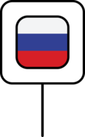 Russland Flagge Platz Stift Symbol. png