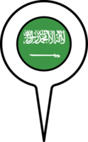 saudi Arabië vlag kaart wijzer icoon. png