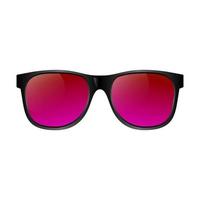 Cool sunglasses isolated on white background, front view vector