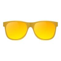 Cool sunglasses isolated on white background, front view vector