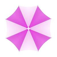 Beach umbrella, top view. Vector. vector