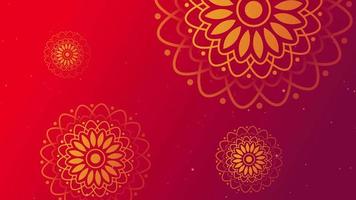 floral et mandala ornemental décoratif Cadre Contexte video