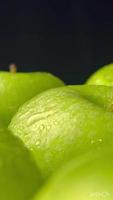 Green apple fruit video