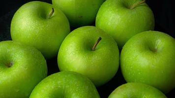Apfel, Apfel Frucht, Grün Apfel Frucht, Nahansicht von Apfel video