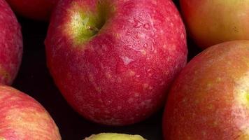 Food background, Apple fruit background video