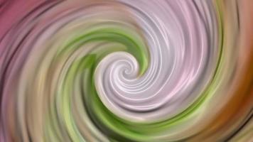 Abstract glossy liquid paint effect spiral background in pastel colors. Full HD and looping motion background. video