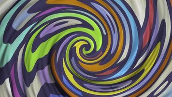 resumen multicolor líquido pintar efecto espiral movimiento antecedentes. bucle y lleno hd. video