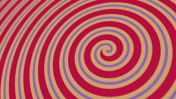 hypnotique rouge et violet cirque spirale mouvement Contexte - bouclable et plein HD. video