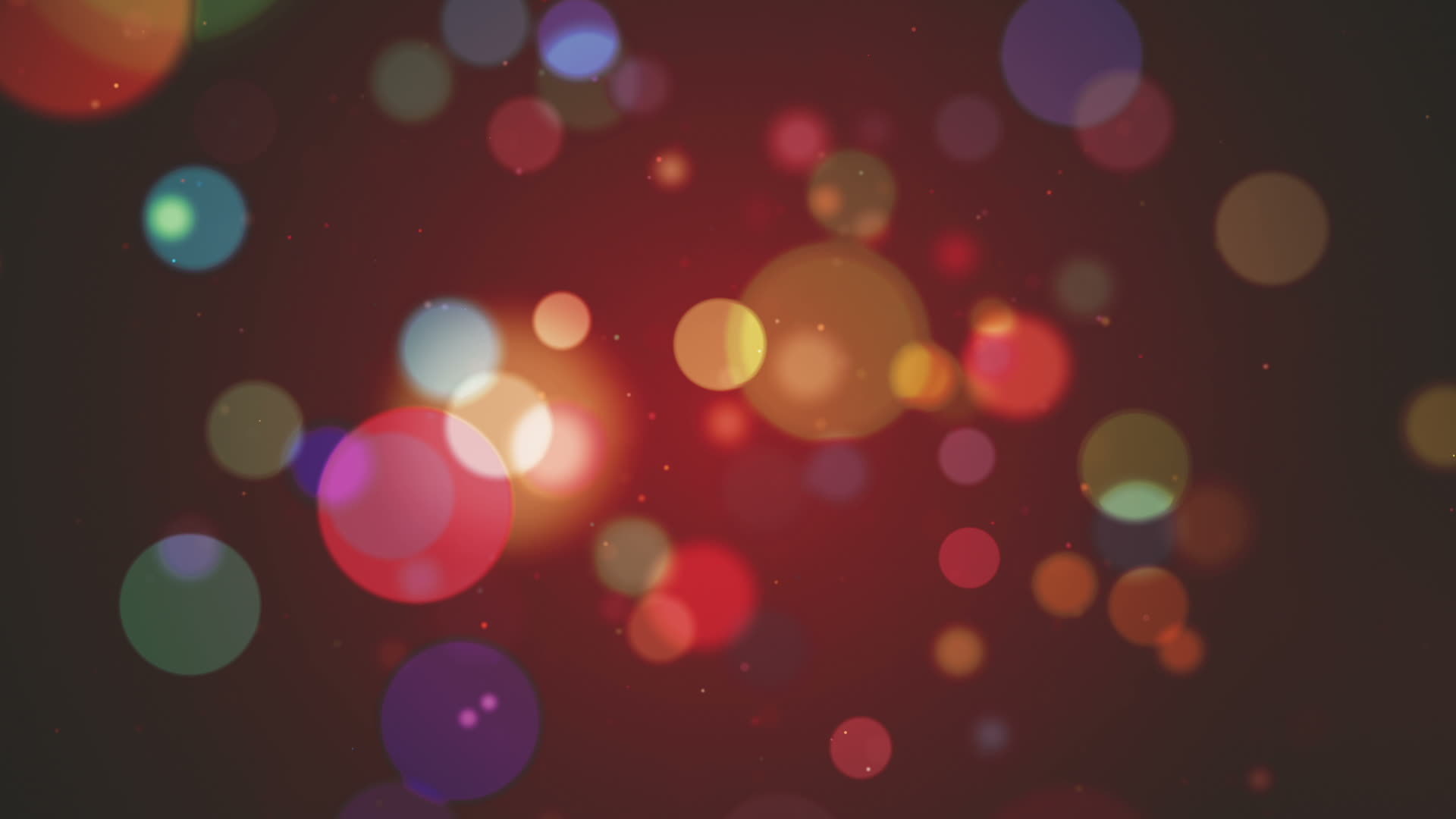 Abstract multi colored bokeh lights motion background animation with