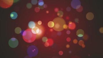 Abstract multi-colored bokeh lights motion background animation with gently moving spheres. Full HD and a seamless loop. video