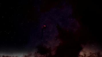pilares de creación espacio vuelo dentro el águila nebulosa, 4k video
