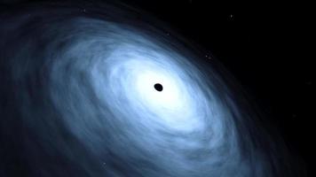 masivo negro agujero espacio vuelo en el centrar de galaxia m87 video