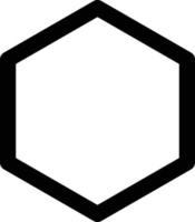 Hexagon icon vector , geometry hexagonal six sided polygon hexagon line