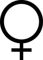 female sign . female gender sign Isolated on white background vector