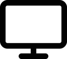 lcd monitor icono . monitor icono aislado vector ilustración . televisión icono . computadora icono