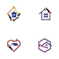 house repair logo vector