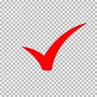 Checkmark icon, vector