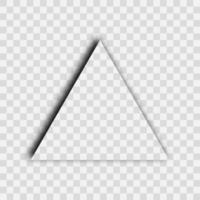 Dark transparent realistic shadow. Triangle shadow vector