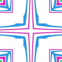 Modern Stylish Vector Seamless Pattern with Lines, Circles, and Various Sizes in Repeating Geometric Background.