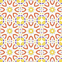 Modern Stylish Vector Seamless Pattern with Lines, Circles, and Various Sizes in Repeating Geometric Background.