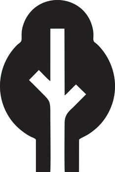 Tree icon symbol image vector, illustration of the tree botany in black image vector
