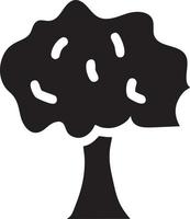 Tree icon symbol image vector, illustration of the tree botany in black image vector