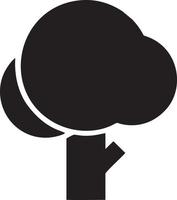 Tree icon symbol image vector, illustration of the tree botany in black image vector