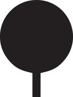 Tree icon symbol image vector, illustration of the tree botany in black image vector