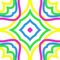 Modern Stylish Vector Seamless Pattern with Lines, Circles, and Various Sizes in Repeating Geometric Background.
