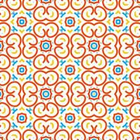 Modern Stylish Vector Seamless Pattern with Lines, Circles, and Various Sizes in Repeating Geometric Background.