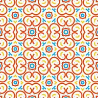 Modern Stylish Vector Seamless Pattern with Lines, Circles, and Various Sizes in Repeating Geometric Background.