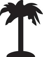 árbol icono símbolo imagen vector, ilustración de el árbol botánica en negro imagen vector