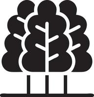 Tree icon symbol image vector, illustration of the tree botany in black image vector