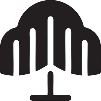 Tree icon symbol image vector, illustration of the tree botany in black image vector