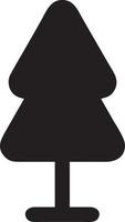 Tree icon symbol image vector, illustration of the tree botany in black image vector