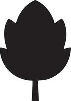 Tree icon symbol image vector, illustration of the tree botany in black image vector