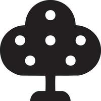 Tree icon symbol image vector, illustration of the tree botany in black image vector