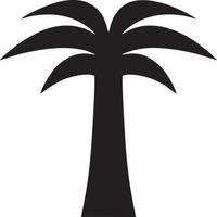 Tree icon symbol image vector, illustration of the tree botany in black image vector