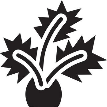 Tree icon symbol image vector, illustration of the tree botany in black image vector