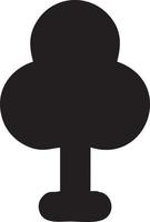 Tree icon symbol image vector, illustration of the tree botany in black image vector