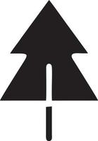 Tree icon symbol image vector, illustration of the tree botany in black image vector