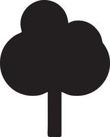 Tree icon symbol image vector, illustration of the tree botany in black image vector