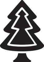 Tree icon symbol image vector, illustration of the tree botany in black image vector