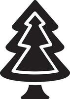 Tree icon symbol image vector, illustration of the tree botany in black image vector