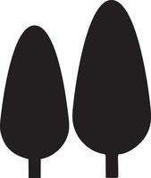 Tree icon symbol image vector, illustration of the tree botany in black image vector