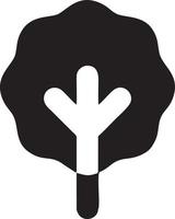 Tree icon symbol image vector, illustration of the tree botany in black image vector
