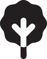 Tree icon symbol image vector, illustration of the tree botany in black image vector