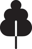 Tree icon symbol image vector, illustration of the tree botany in black image vector