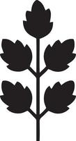 Tree icon symbol image vector, illustration of the tree botany in black image vector