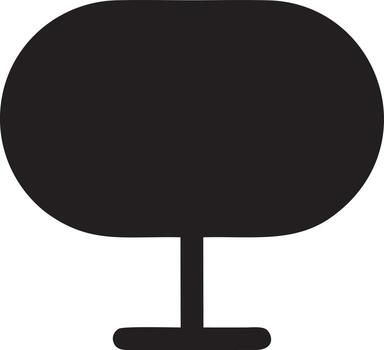 Tree icon symbol image vector, illustration of the tree botany in black image vector